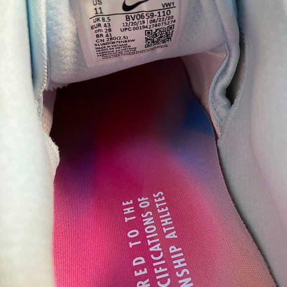 Nike Roshe G Tour NRG Golf Shoes White Blue BV0659-110 Women Sz 11 / Men 9.5 NEW